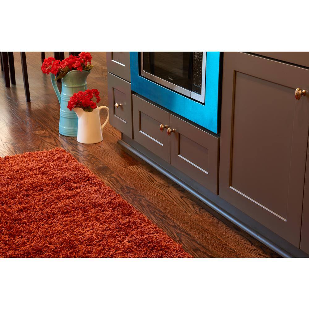 Luxurious 8' x 10' Blue Solid Shag Synthetic Area Rug
