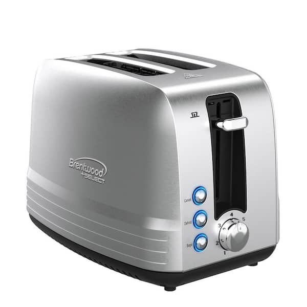 Brentwood Select Extra Wide 2-Slot Stainless Steel Toaster 985116821M - The  Home Depot
