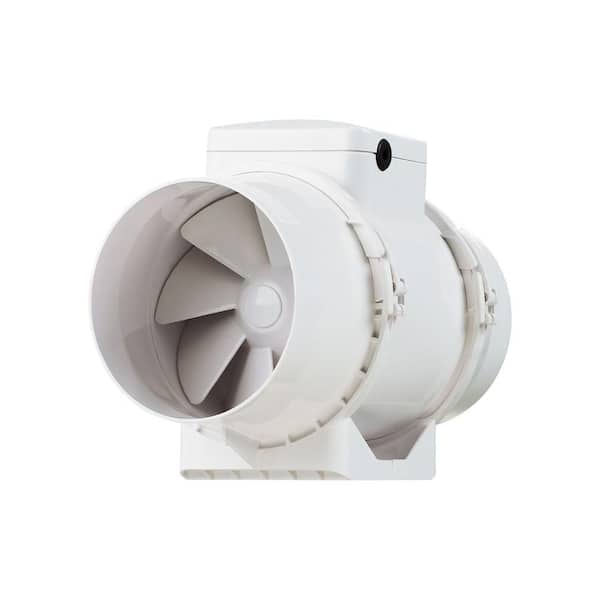 VENTS-US 327 CFM Power 6 in. Energy Star Rated Mixed Flow In-Line Duct Fan