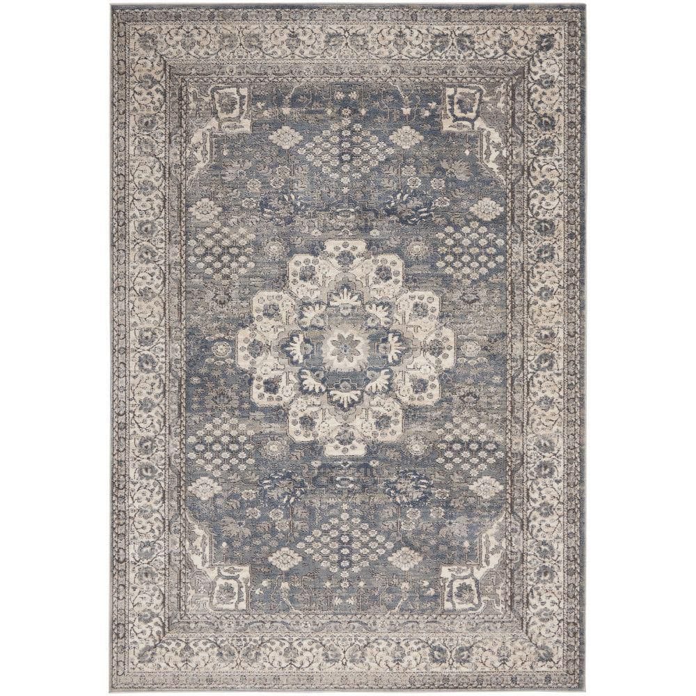 Handmade Rectangular Gray Synthetic 5' x 7' Area Rug