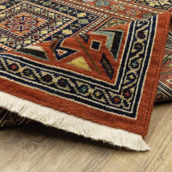 ACME Furniture　TRIGON RUG AVERLEY HOME Lillian Red/Multi-Colored 10 ft. x 13 ft