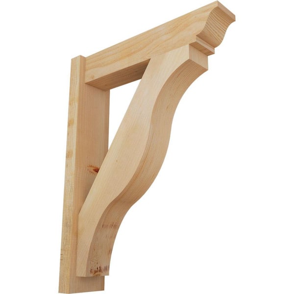 Ekena Millwork 6 in. x 32 in. x 24 in. Douglas Fir Fuston Traditional Rough Sawn Outlooker