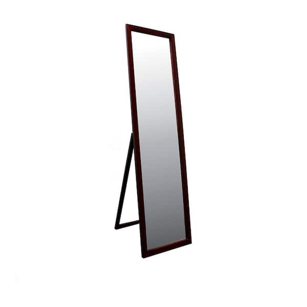 HomeRoots 15 in. W x 55.25 in. H Wood Brown Vanity Mirror