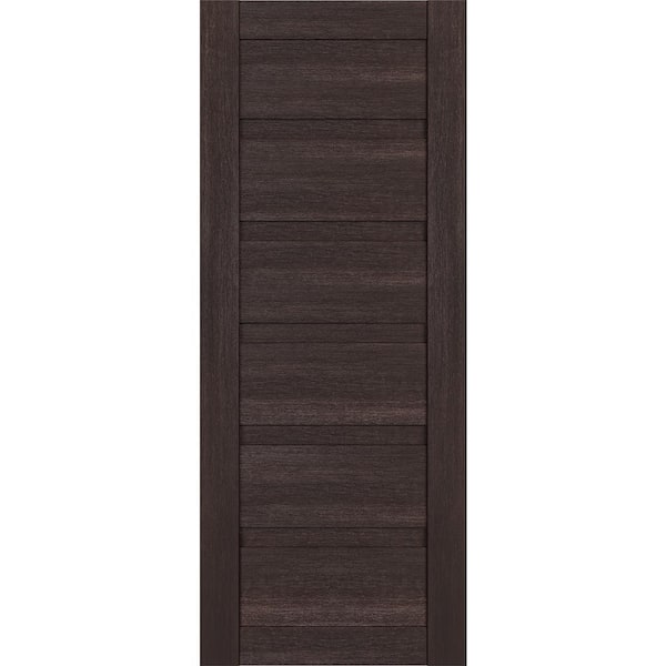 Belldinni Louver 30 in. x 95.25 in. No Bore Solid Core Veralinga Oak Wood Composite Interior Door Slab
