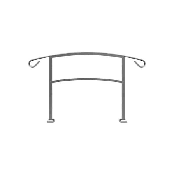 Barrette Outdoor Living HandiRail 3.57 in. x 63.25 in. x 3.10 ft. Aged Bronze 4-Step Aluminum Rail Kit (Unassembled)