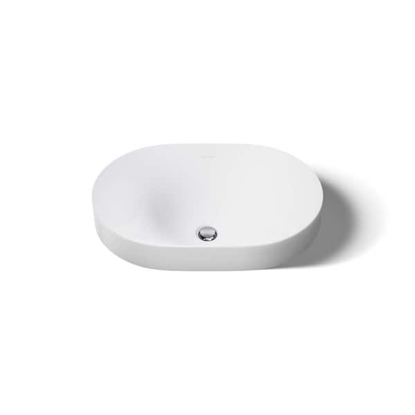 KOHLER Chalice 22.9 in. x 14.81 in. Vessel Bathroom Sink in White