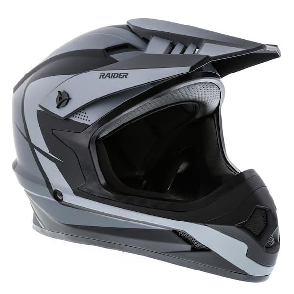 Hemlet RAIDER Z8 ADULT HELMET MX-BLK/GREY-XL 2191916 - The Home Depot
