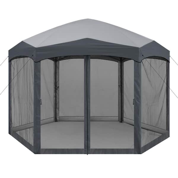 ABCCANOPY 12 ft. x 12 ft. Steel Hexagonal Pop-Up Gazebo