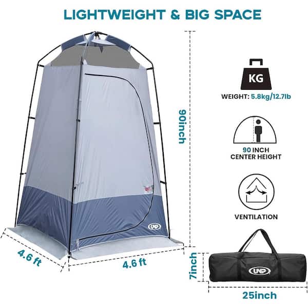 Unbranded - 1-Person ‎Zipper Outdoor Camping Privacy Shower Tent Dressing Room Portable Toilet Tent