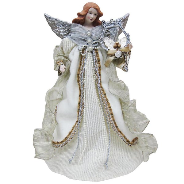 16 in. Silver Elegance Angel Tree Topper