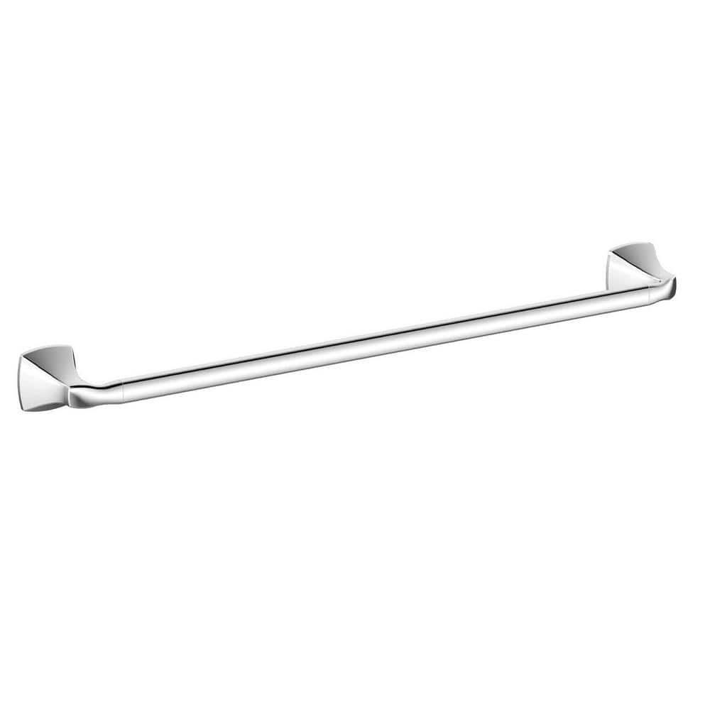 26.11 in. Wall Mounted Single Towel Bar in Chrome