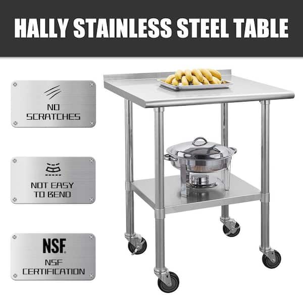 Hally Metal, Stainless Steel Shelf 12 Width