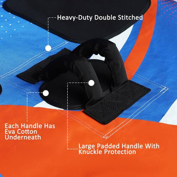 VEIKOUS 3-Person 66 in. Inflatable Towable Boating Tube with