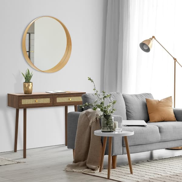 LOFT & LUV Coda 31 in. High, Black, Rectangle Wood Coffee Table With Drawers
