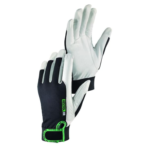 Hestra JOB Kobolt Flex Size 8 Medium Multi-Purpose Goatskin Leather Glove With Adjustable Cuff