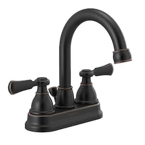 Elmhurst 4 in. Centerset 2-Handle Bathroom Faucet in Oil Rubbed Bronze
