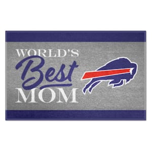 Buffalo Bills World's Best Mom Blue 1.5 ft. x 2.5 ft. Starter Area Rug