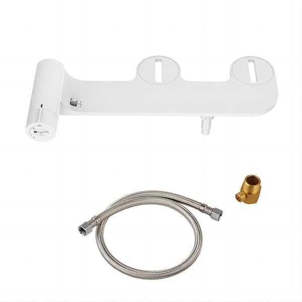 Glacier Bay Slim Non-Electric Bidet Attachment in White with Self Cleaning