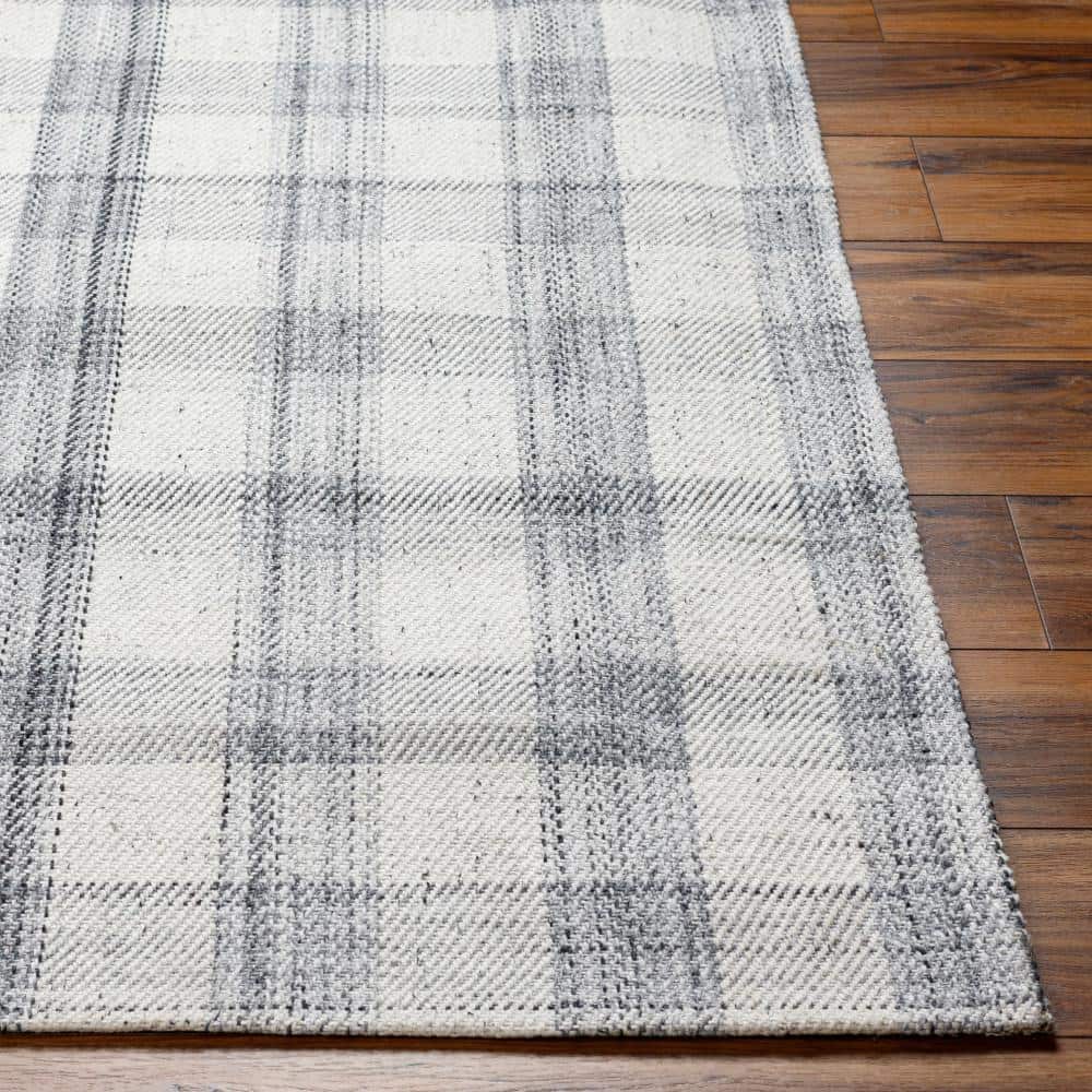 Sammy 6' x 9' Hand-Woven Plaid Wool Area Rug