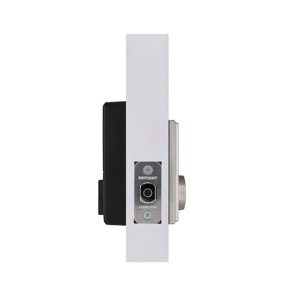 Defiant Square Satin Nickel Compact Touch Electronic