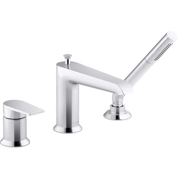 Hand Shower In Polished Chrome, Bathtub Faucet With Hand Shower Home Depot