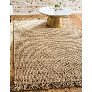 Chunky Jute Natural 9 ft. x 12 ft. Area Rug