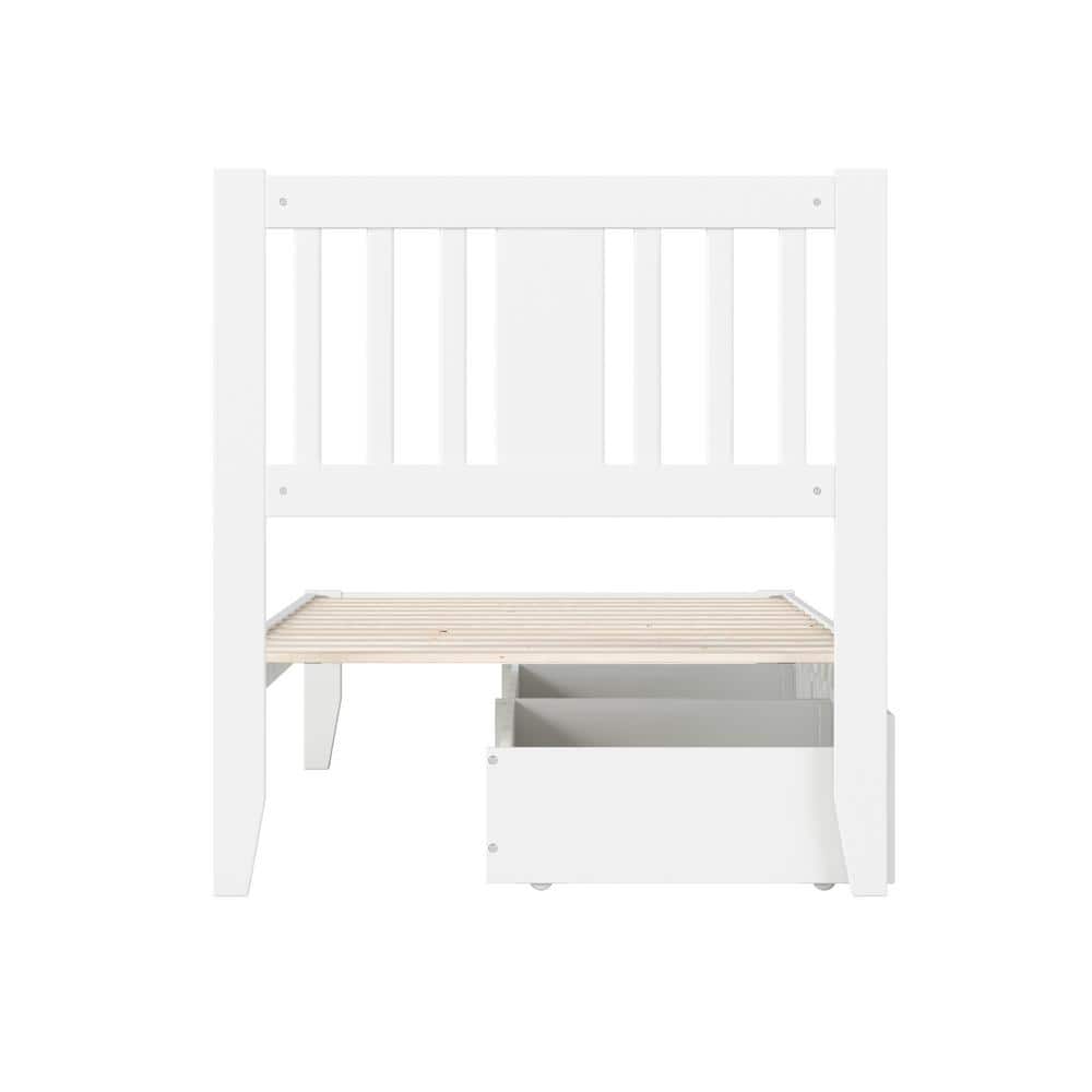 Tahoe Twin Mission-Style Bed with USB Charger & Storage Drawers
