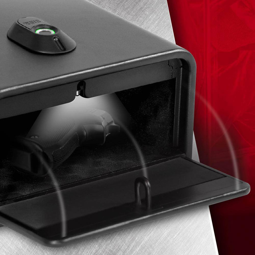 Matte Black Biometric Quick Access Home Defense Vault
