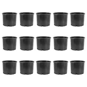 15 in. W x 15 in. H 7 Gal. Round Wide Rim Durable Plastic Plant Nursery Pot (15-Pack)