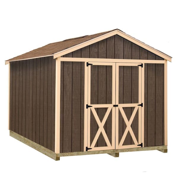 Best Barns Danbury 8 ft. x 12 ft. Wood Storage Shed Kit with Floor Including 4 x 4 Runners