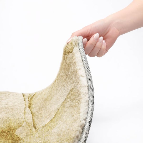 Dream Shag Premium Machine Washable Abstract ADS507 Beige 10 ft. x 14 ft. Area Rug