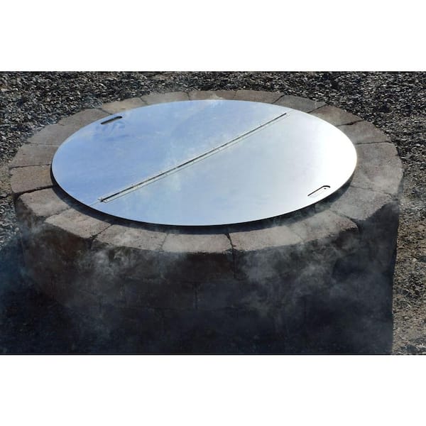 Firebuggz 40 In Round Fire Pit Snuffer, Round Snuffer Fire Pit Cover