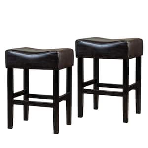 Portman 26 in. Brown Backless Counter Stools (Set of 2)