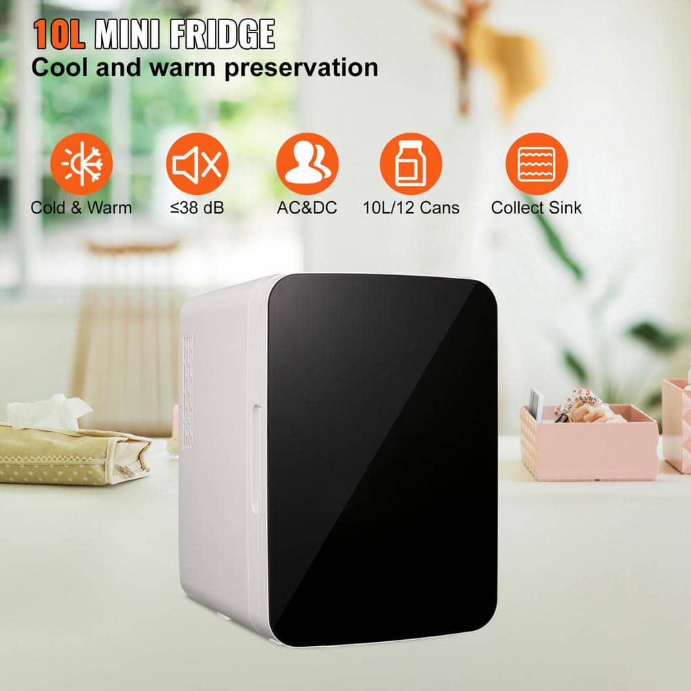Compact Black 10L Smart Mini Fridge with Dual Modes