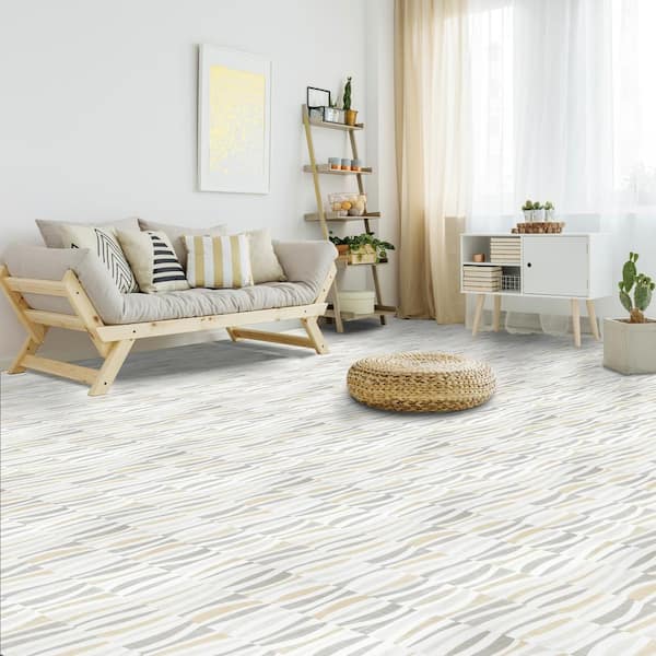 ACHIM Retro 12x12 Self Adhesive Vinyl Floor Tile - Blonde