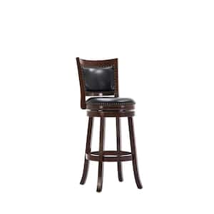 Bristol 29 in. Cappuccino Swivel Cushioned Bar Stool