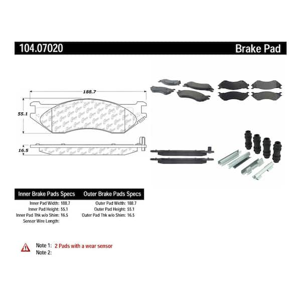 Centric Parts Disc Brake Pad Set