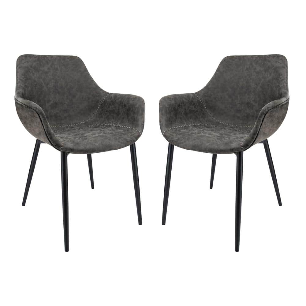 Markley Mid Century Modern Gray Metal Arm Chair