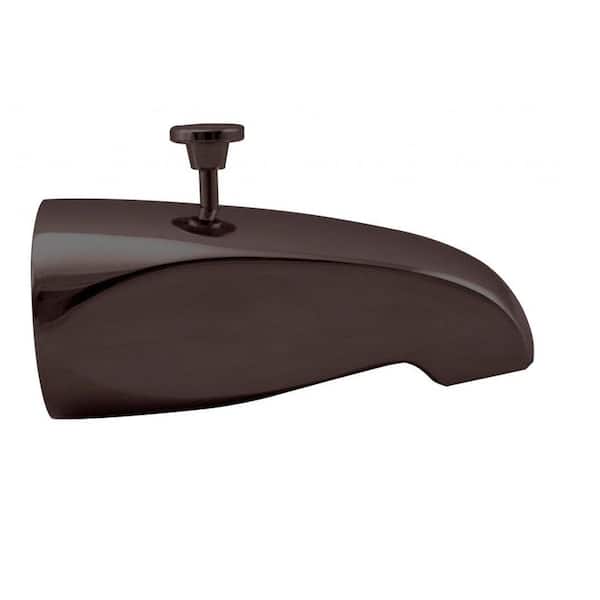 Westbrass 5-1/2 in. Brass Rear Diverter Tub Spout in Oil Rubbed Bronze