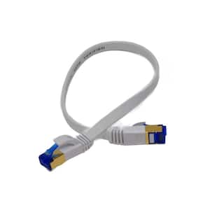 1 ft. CAT 7 Flat High-Speed Ethernet Cable - White
