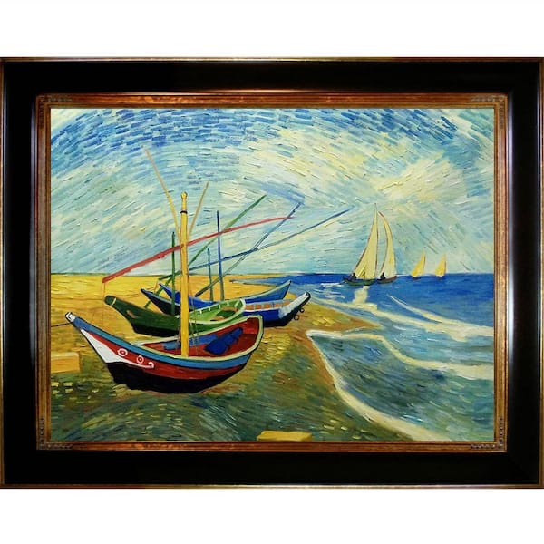 Extra Large Boats Canvas Print Nautical Painting Wall Art 