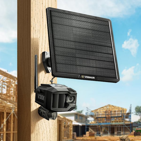 Solar-Powered Wireless Backup Camera with Adjustable Lens to