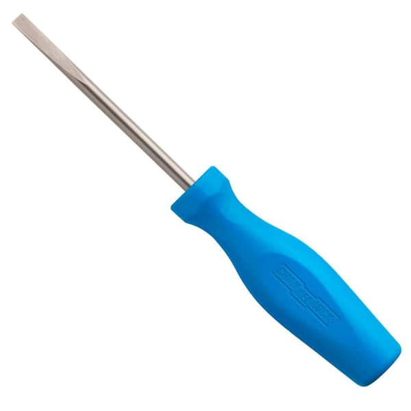 4 in. 1/4 in. Slotted Screwdriver Magnetic Tip Tri-Lobe Handle