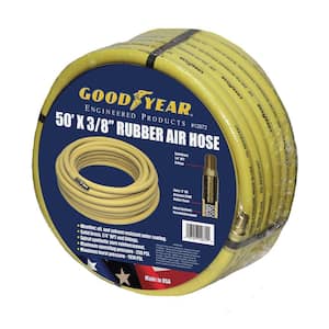 50 ft. x 3/8 in. Rubber Air Hose in Yellow