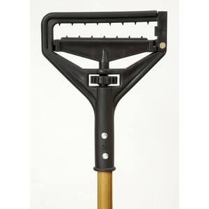 Poly Quick-Change Wood Handle with #6500 Cotton Mop Head