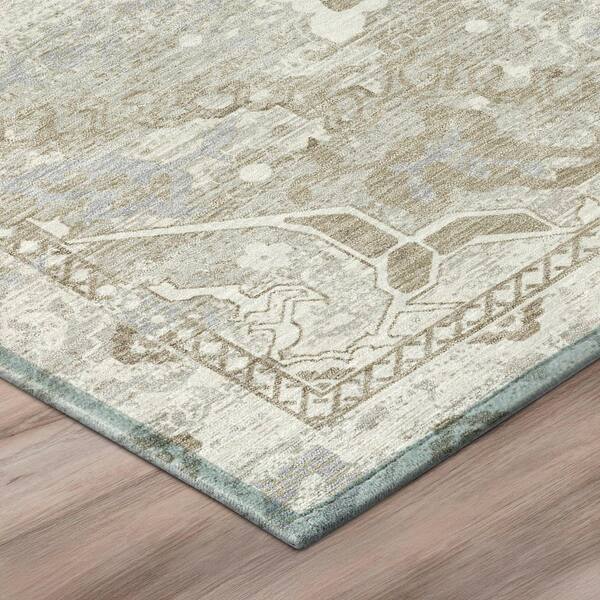 Chantille Machine Washable Indoor/Outdoor Abstract ACN3169 Ivory 3 ft. x 4 ft. Area Rug