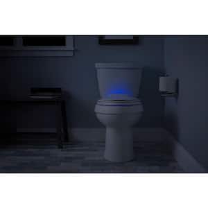 Transitions Nightlight Elongated Closed Front Toilet Seat in Biscuit