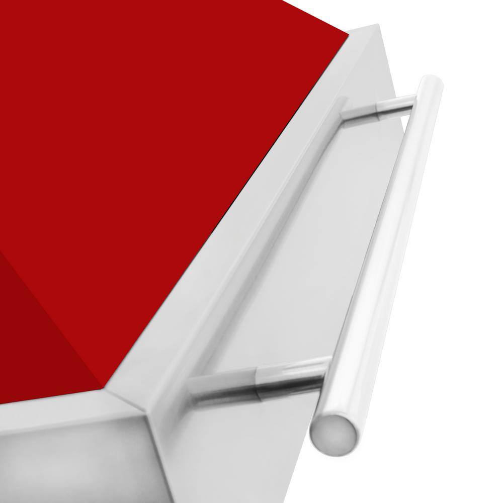 36" Red Matte Stainless Steel Wall Mount Range Hood