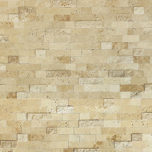 Mini Brick White Marble Solid Core Peel & Stick Mosaic Tile