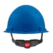 BOLT Blue Type 1 Class C Front Brim Vented Hard Hat with 6-Point Ratcheting Suspension (10-Pack)